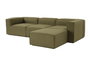 Atelier Del Sofa Sofá Esquinero Verde 296x185x66 cm